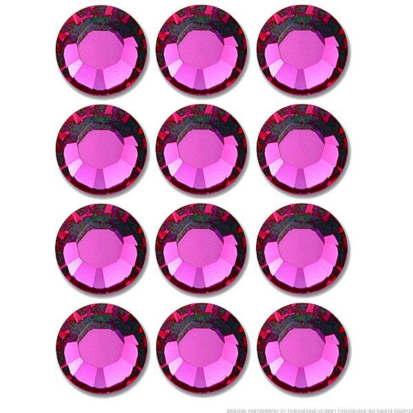 Flatback Swarovski Crystal Rhinestones Fuchsia