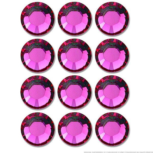 Flatback Swarovski Crystal Rhinestones Fuchsia