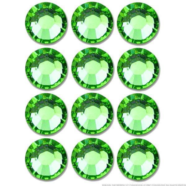 Flatback Swarovski Crystal Rhinestones Peridot