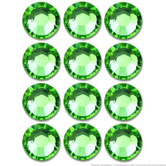Flatback Swarovski Crystal Rhinestones Peridot
