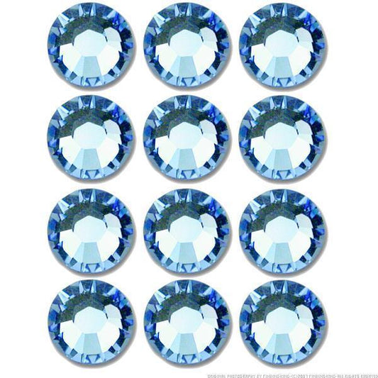 Flatback Swarovski Crystal Rhinestones Light Sapphire