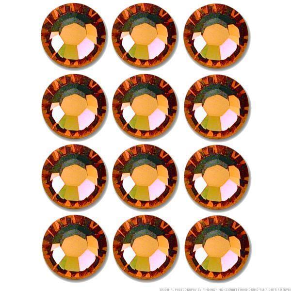 Flatback Swarovski Crystal Rhinestones Topaz