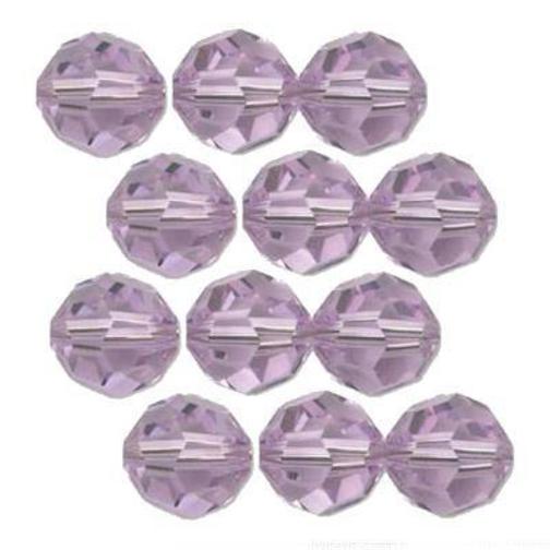 Round Swarovski Crystal Beads Violet