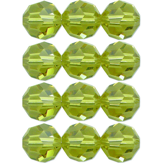 12 Lime Round Swarovski Crystal Beads 5000 6mm New