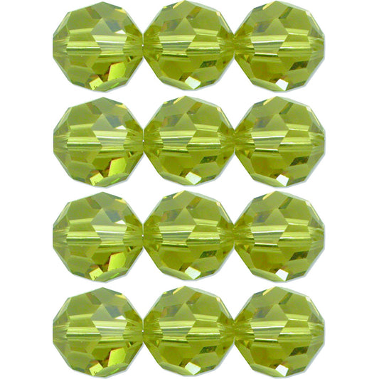 12 Lime Round Swarovski Crystal Beads 5000 8mm New