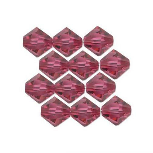 Bicone Swarovski Crystal Beads Fuchsia