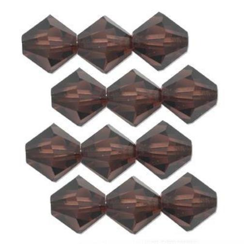Bicone Swarovski Crystal Beads Burgundy