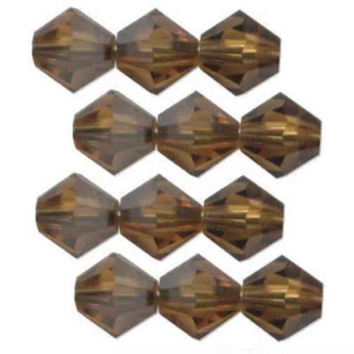 Bicone Swarovski Crystal Beads Satin Topaz