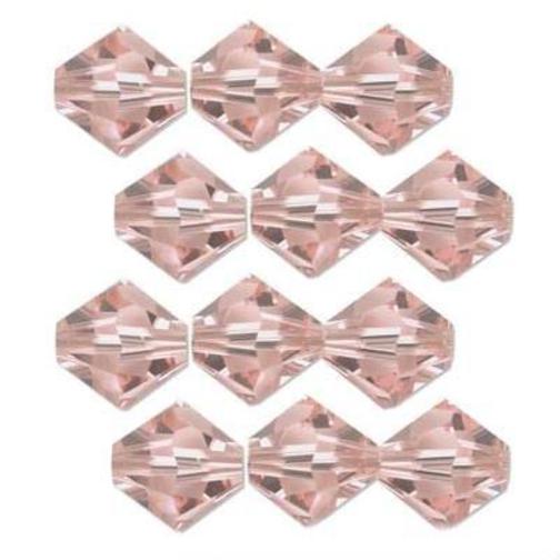 12 Vintage Rose Swarovski Crystal Bicone Beads 5301 4mm
