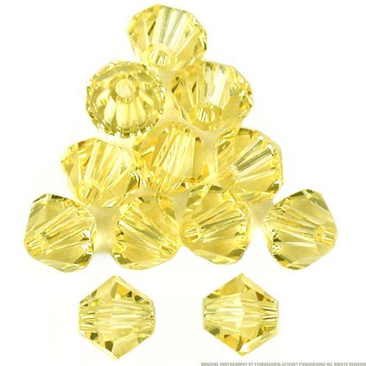 12 Jonquil Bicone Swarovski Crystal Beads 5301 6mm New