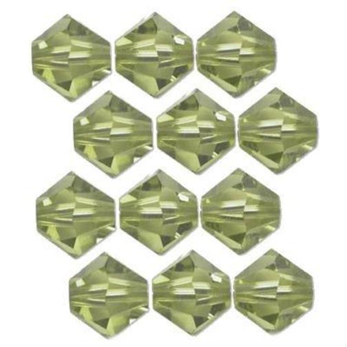 Bicone Swarovski Crystal Beads Light Olivine