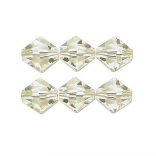 6 Jonquil Swarovski Crystal Bicone Beads 5301 8mm New