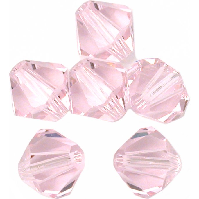 Bicone Swarovski Crystal Beads Rosaline