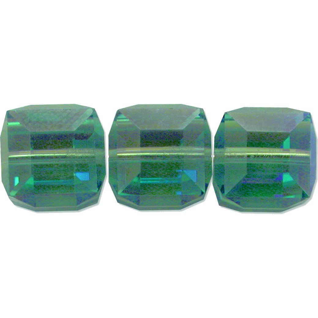 3 Erinite AB Square Cube Swarovski Crystal Beads 8mm