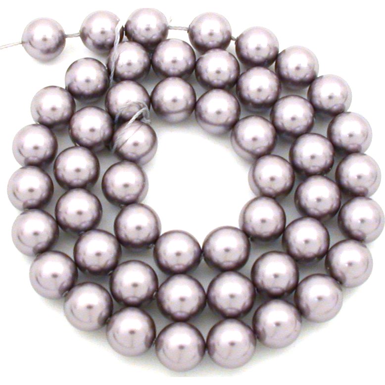 50 Mauve Swarovski Crystal Pearl Beads Jewelry Part 8mm