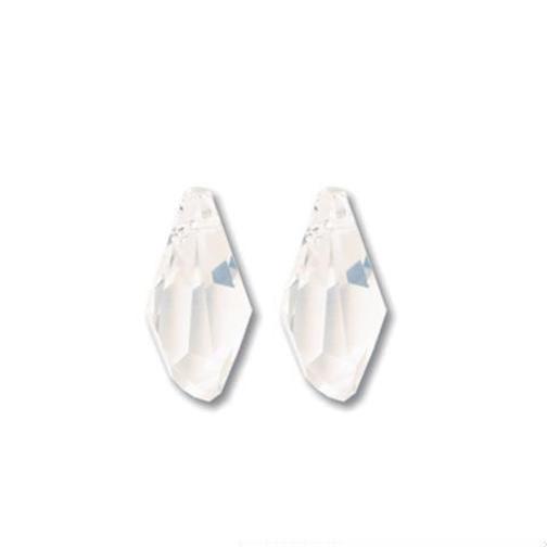 Polygon Drop Swarovski Crystal Pendants Crystal Silver Shade