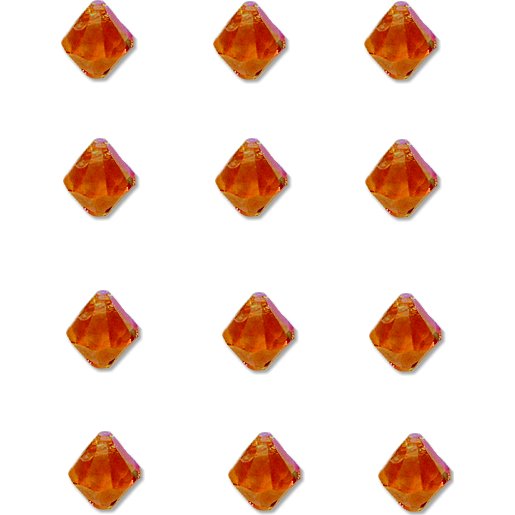 12 Topaz AB Bicone Swarovski Crystal Beads 6301 8mm