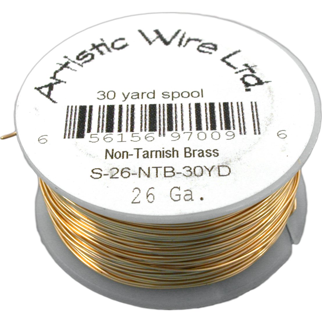 Artistic Wire Spool Brass 26 Gauge 27.4M