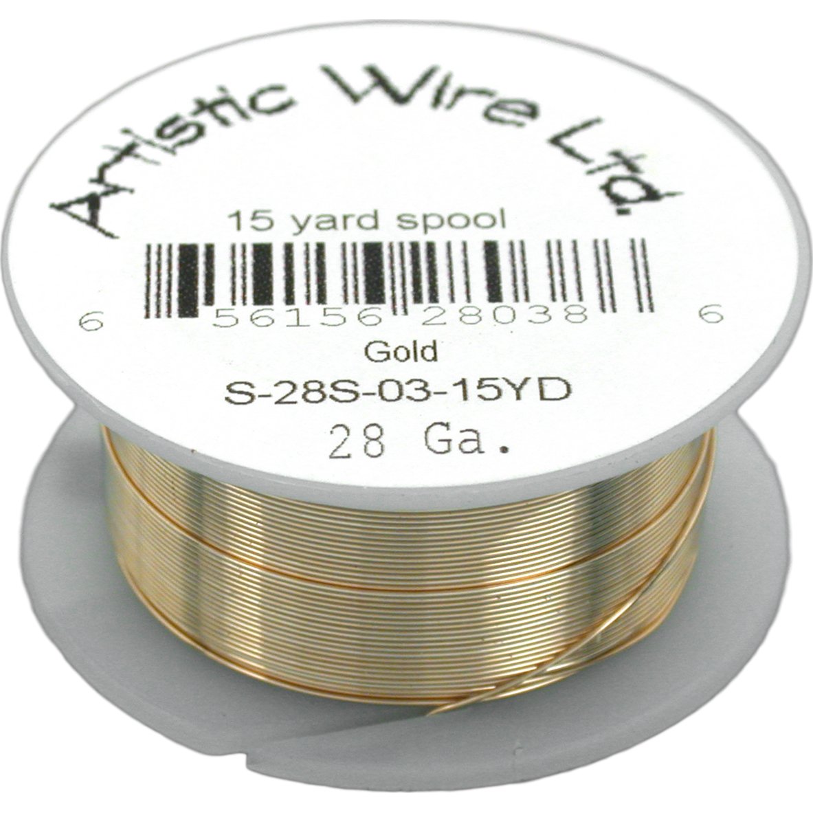 Artistic Wire Spool Gold Tone 28 Gauge 13.7M