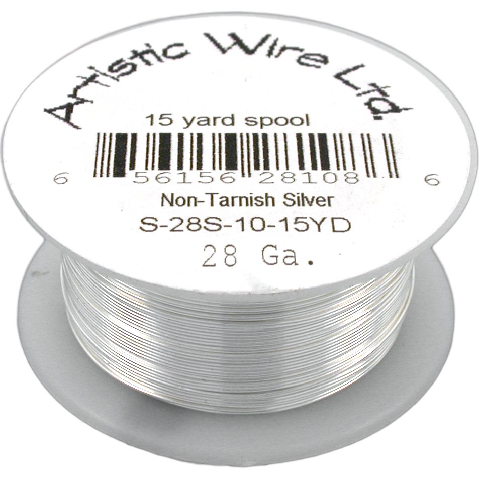 Artistic Wire Spool Silver 28 Gauge 13.7M