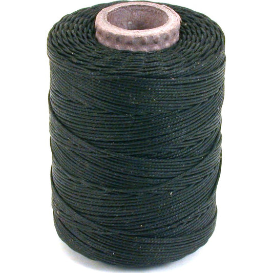 Waxed Jewelry Twine Bead Cord Black 106M