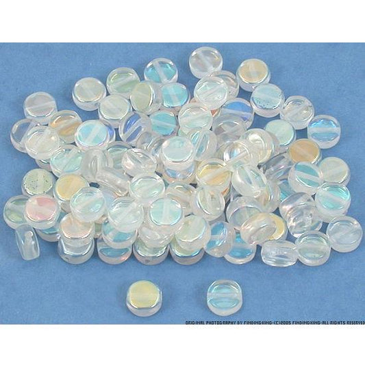 100 Clear Czech Glass Spacer Beads Beading Parts 6mm