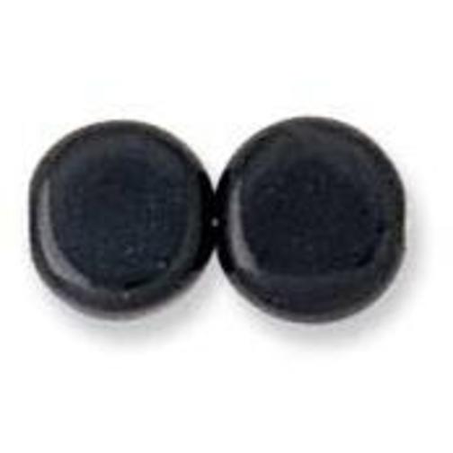 100 Black Czech Glass Spacer Beads Beading Parts 6mm