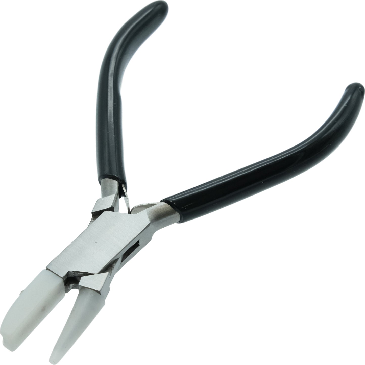 Nylon Jaw Half Flat Nose Half Round Pliers 4 3/4"