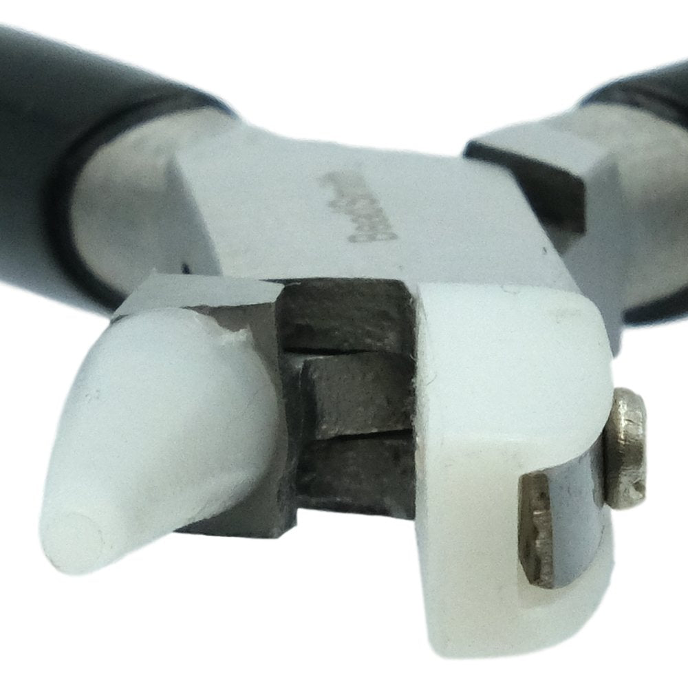 Nylon Jaw Half Flat Nose Half Round Pliers 4 3/4"
