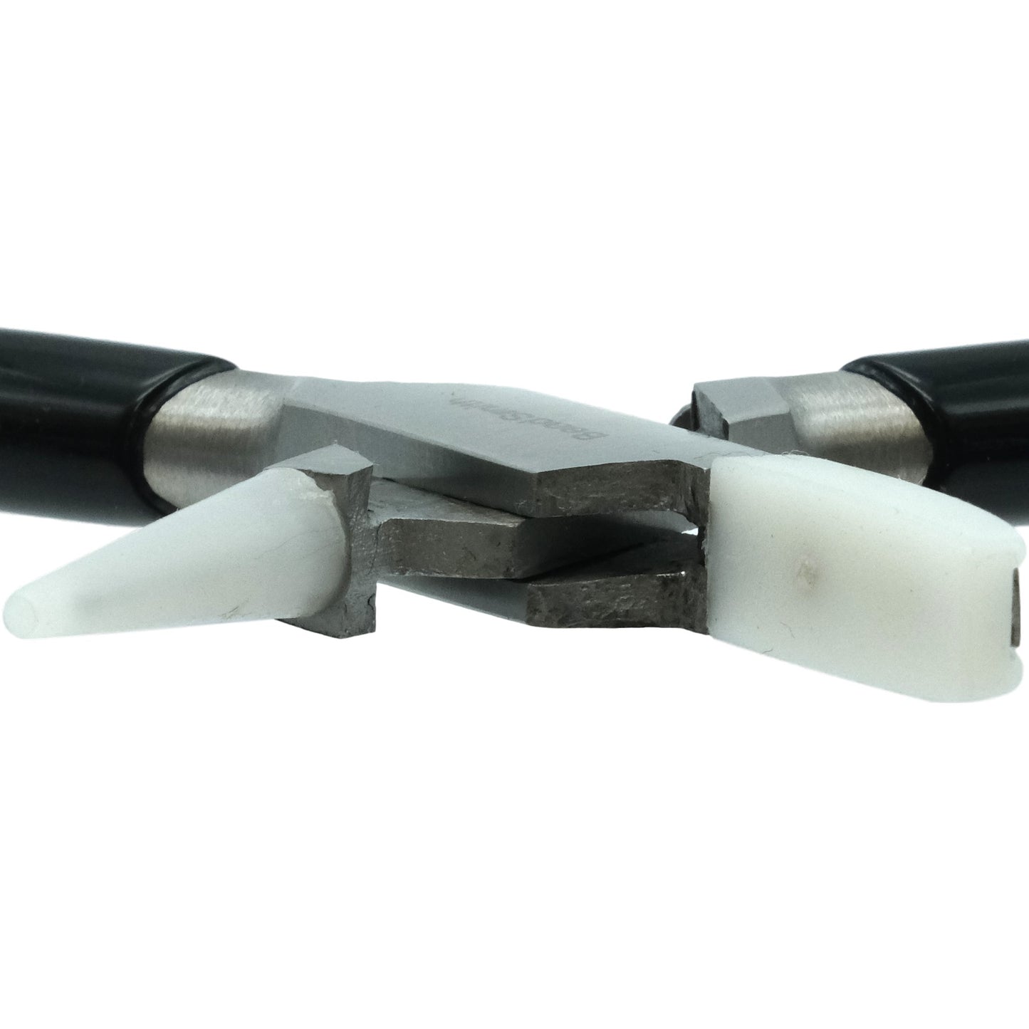 Nylon Jaw Half Flat Nose Half Round Pliers 4 3/4"