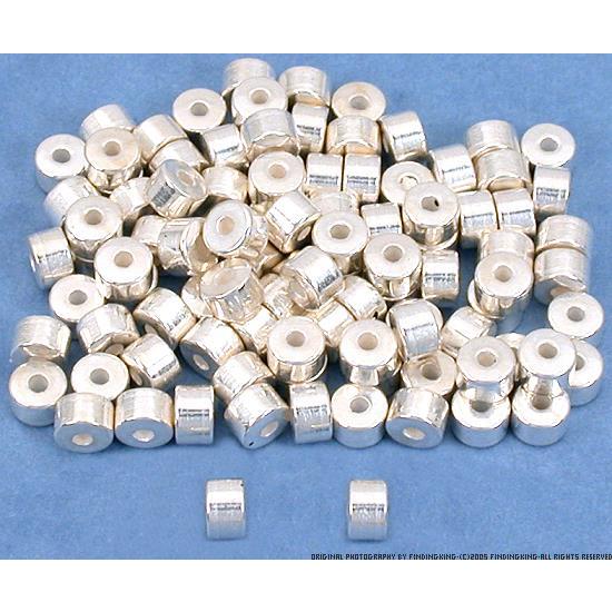 Spacer Beads Antique Silver Tone 4.5mm 100Pcs