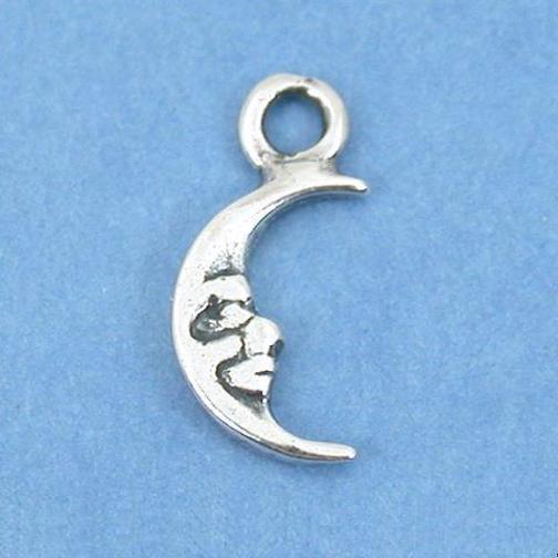 Moon Charm Sterling Silver 11mm
