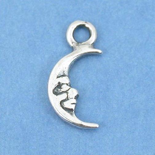 Moon Charm Sterling Silver 11mm