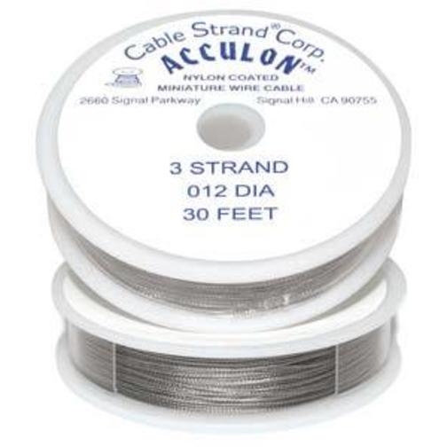 Acculon Beading Wire 3 Strand Fine .012" 30ft