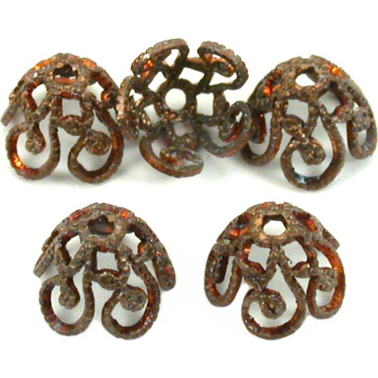 End Cap Brass Beads 5.5mm 5Pcs