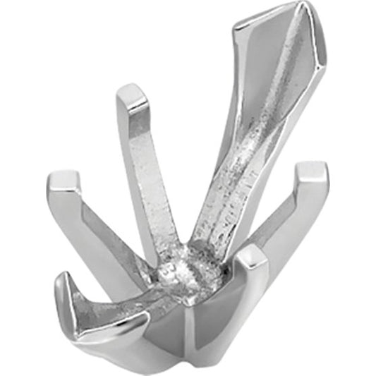 14K White Gold 6 Prong Marquise 2 V Tip Peg Head Setting 0.25ct 6 x 3mm