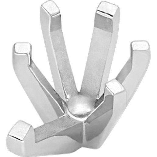 14K White Gold 6 Prong Pear Peg Head Setting 0.5ct 7 x 4.5mm