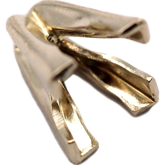 14K White Gold 4 Prong V Head Princess Setting 0.5ct 4.5 x 4.5mm