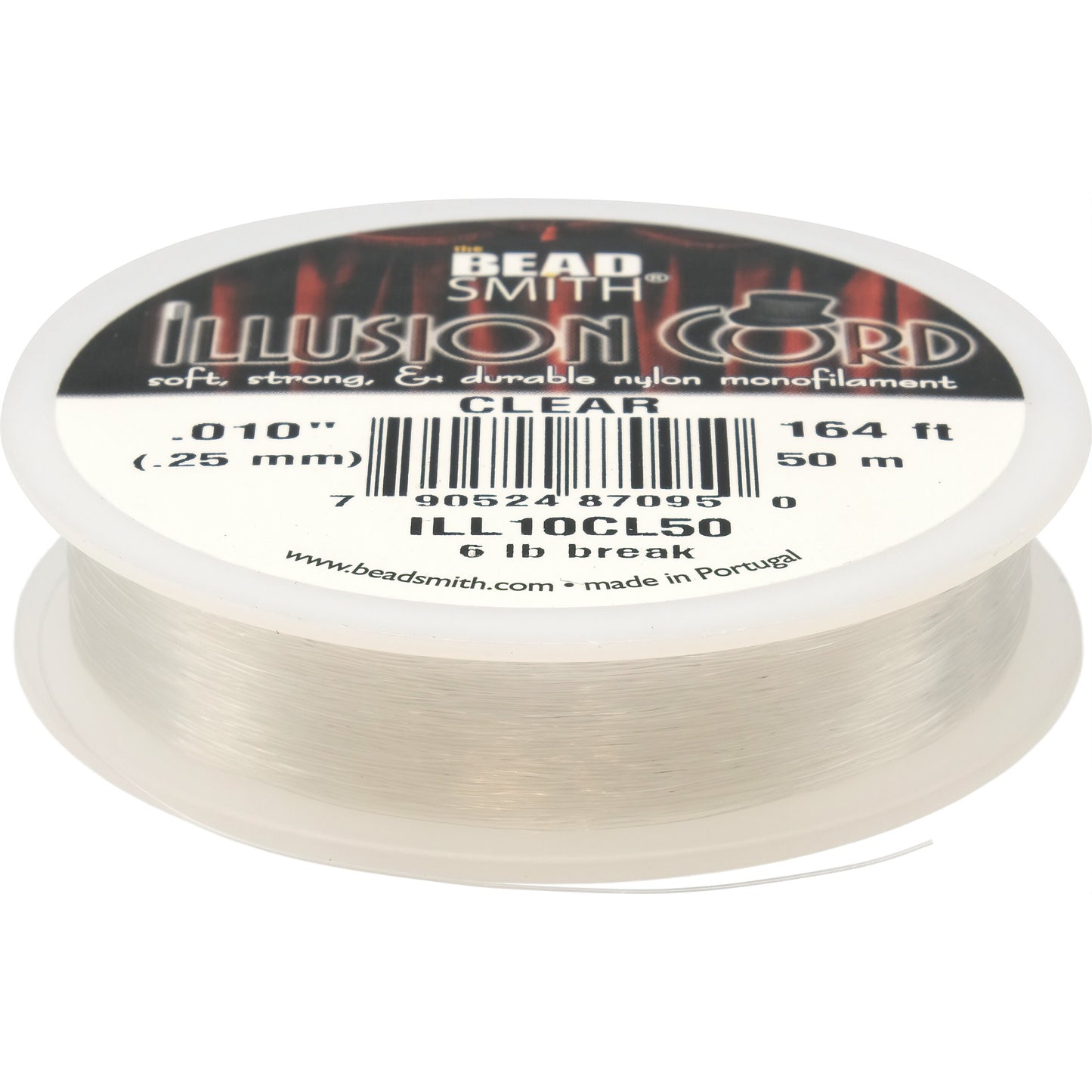 Clear Bead Stringing Cord FindingKing 50 Meters 164 ft 0.25 mm Beading