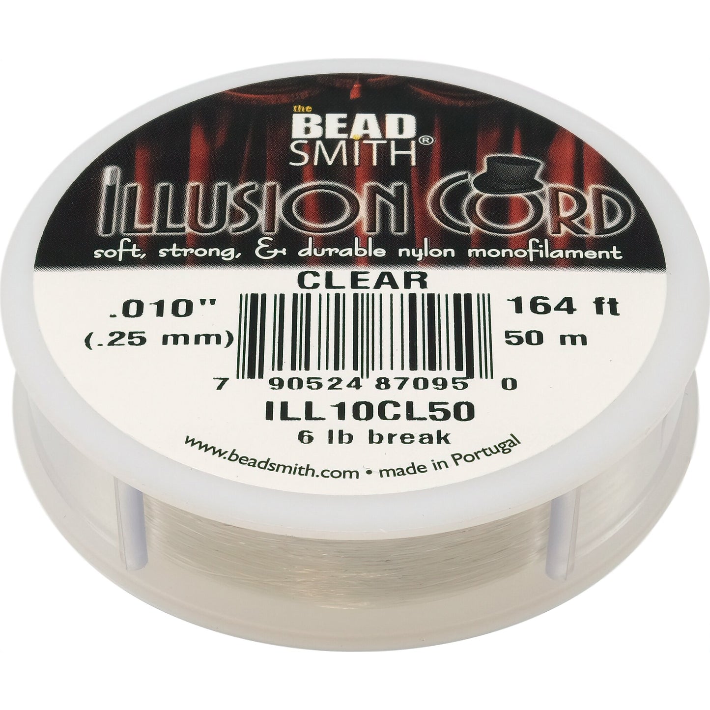 Beadsmith Illusion Beading Cord & Nickel Plated Lanyard Hooks Kit 102 Pcs
