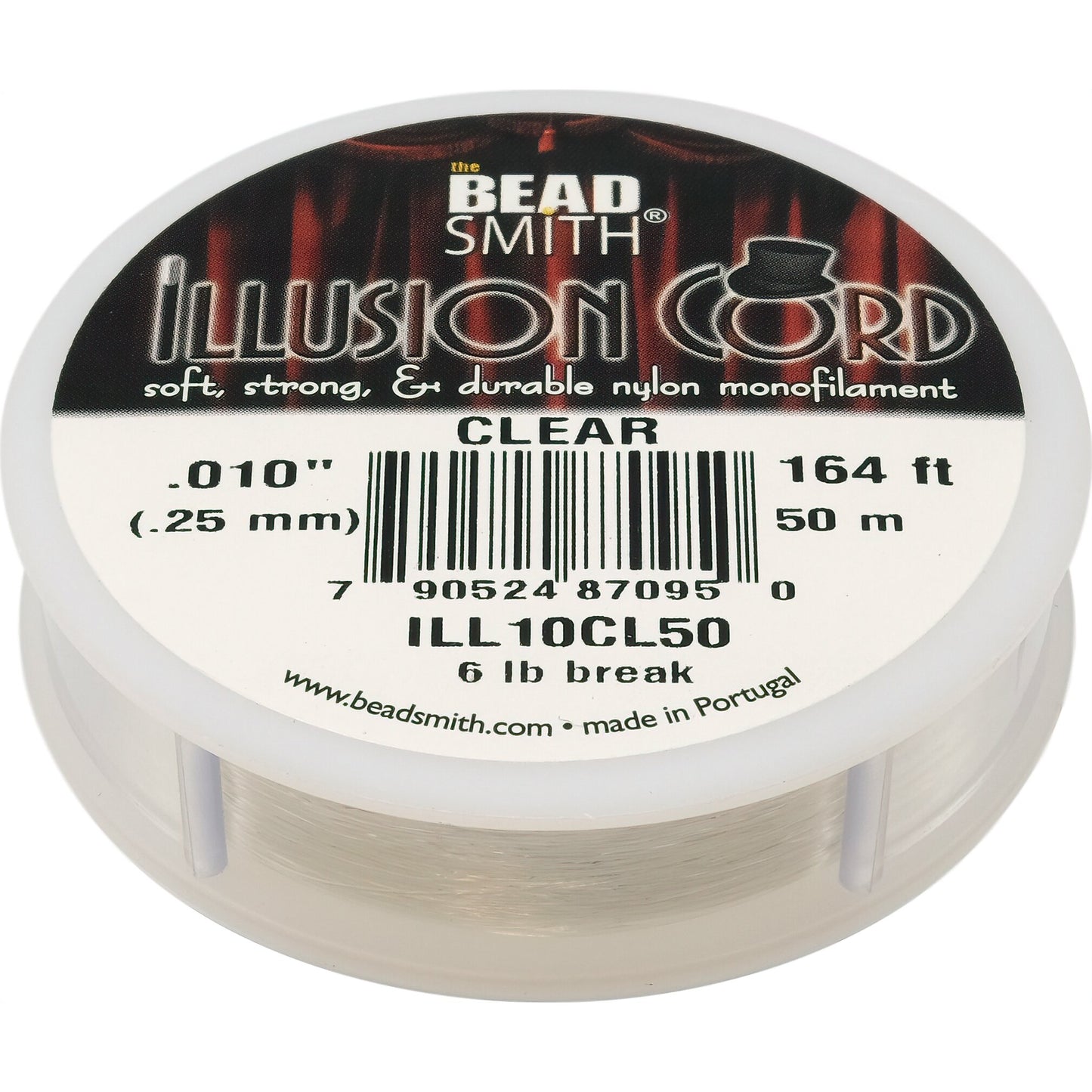 Clear Bead Stringing Cord FindingKing 50 Meters 164 ft 0.25 mm Beading