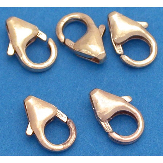 Lobster Clasp No Ring Gold Filled 8mm 5Pcs