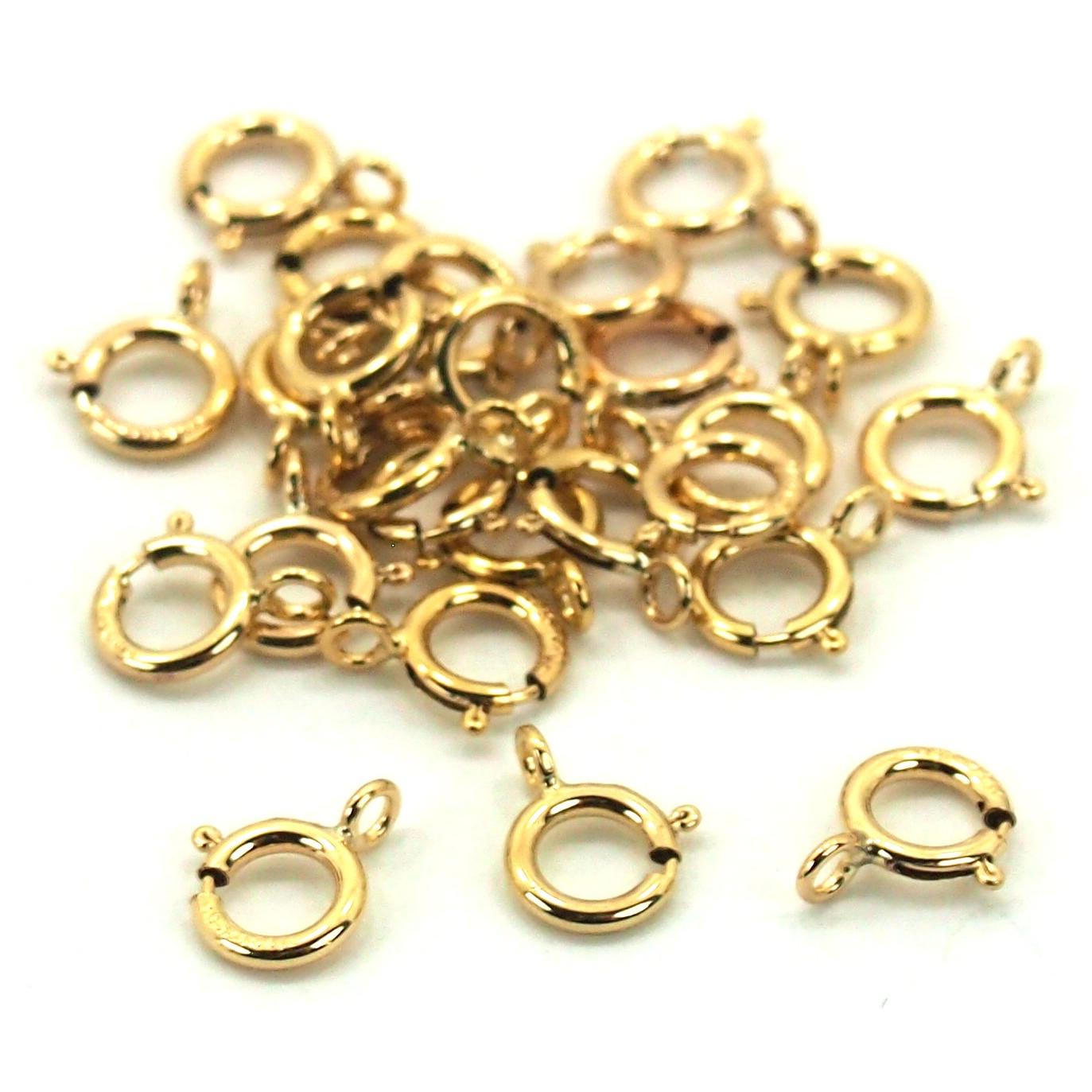 Spring Ring Clasp 14k Gold Filled 5.5mm 25Pcs – FindingKing