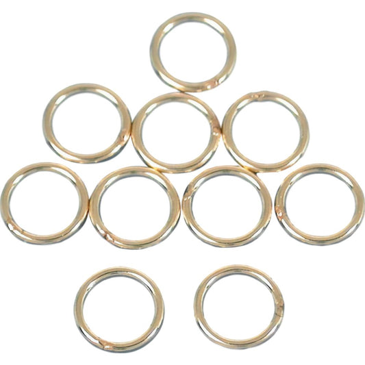 Closed Jump Rings 14k Gold Filled 24 Gauge 5mm 10Pcs