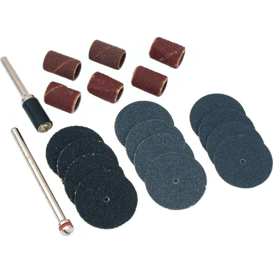 Sanding Bands Discs Mandrels 3/8" x 1/2" Jewelry Repair Tools 18Pcs