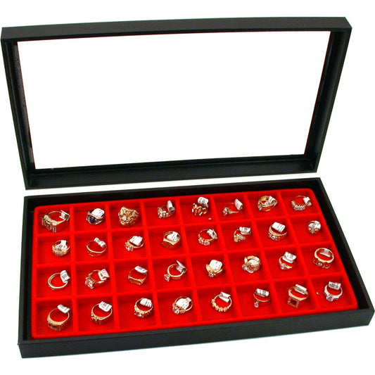 Acrylic Top Tray & 32 Slot Insert 2Pcs