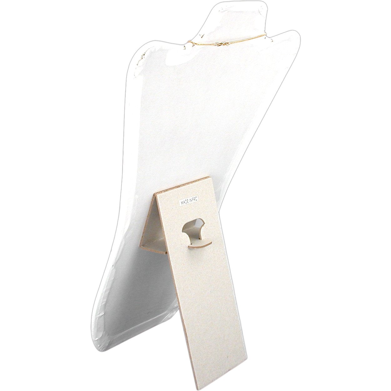 2 Tall Curved Necklace Easel Display Black & White 14"