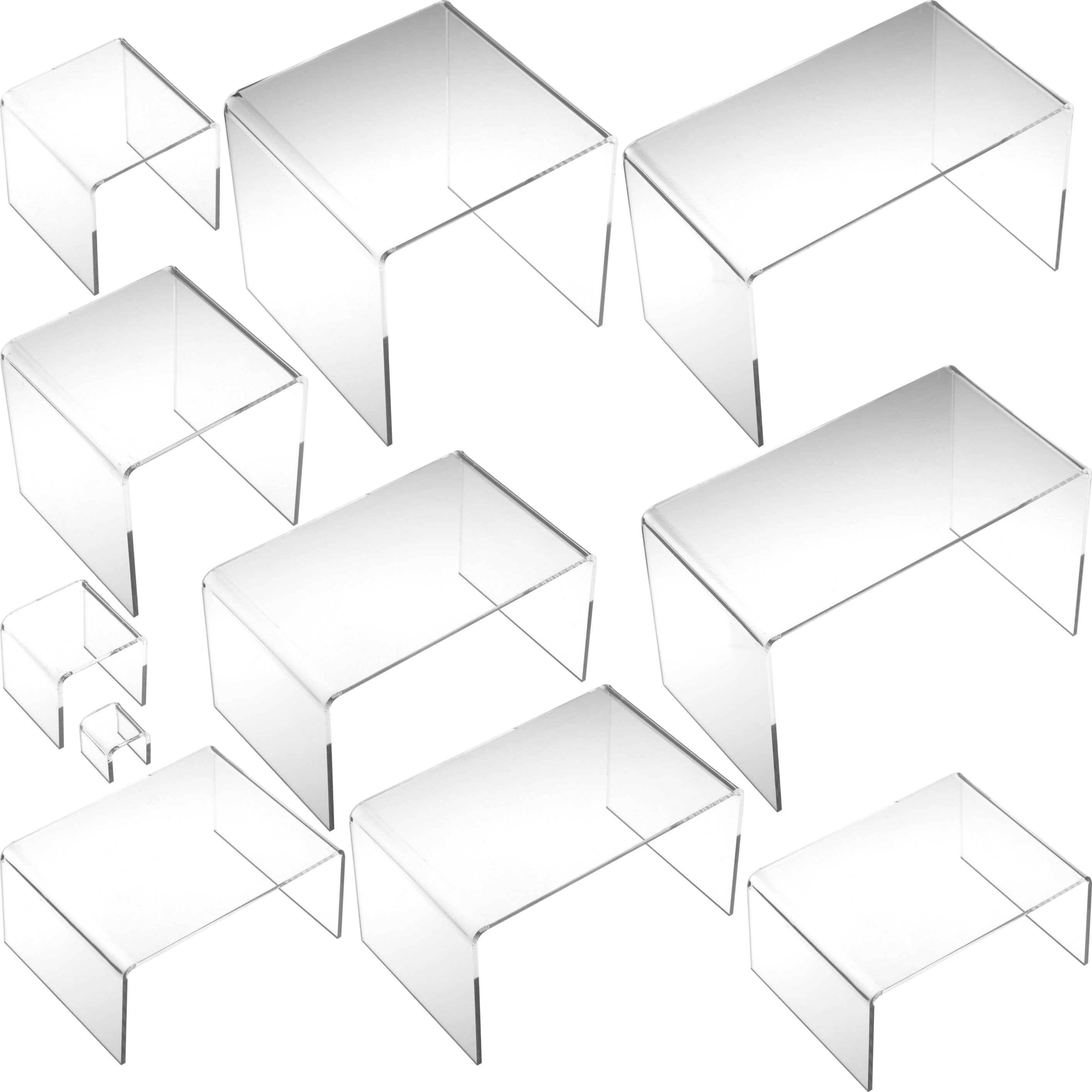 11 Acrylic Riser Jewelry Display Showcase Stands – FindingKing