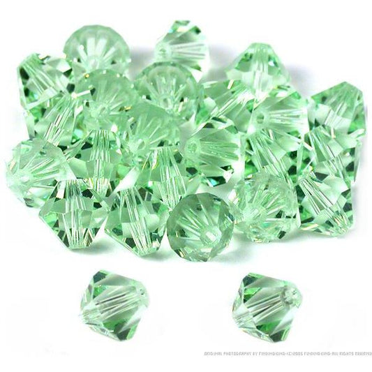 24 Swarovski Beads Crystal Green Chrysolite #5301 8mm