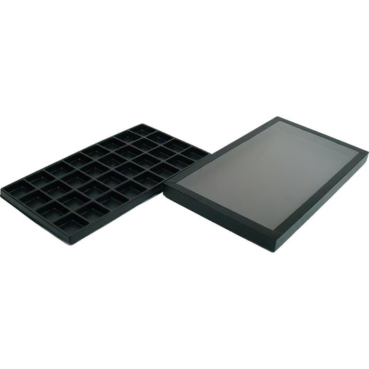 Acrylic Top Tray & 32 Slot Insert 2Pcs